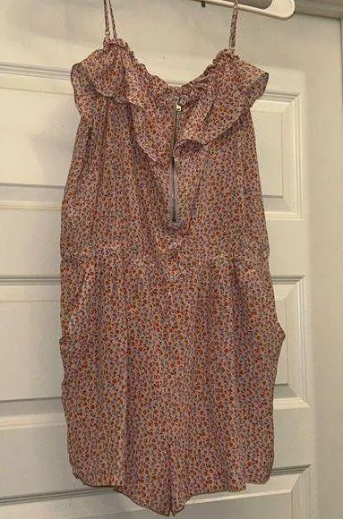 NWOT J Crew Floral Romper - 100% Silk - Image 4