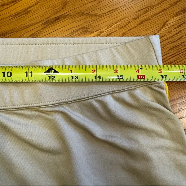 VINTAGE Jordan Womens TRACK Pants Large/Medium Tan, Red, Green,‎ Yellow Dri-Fit - Image 8