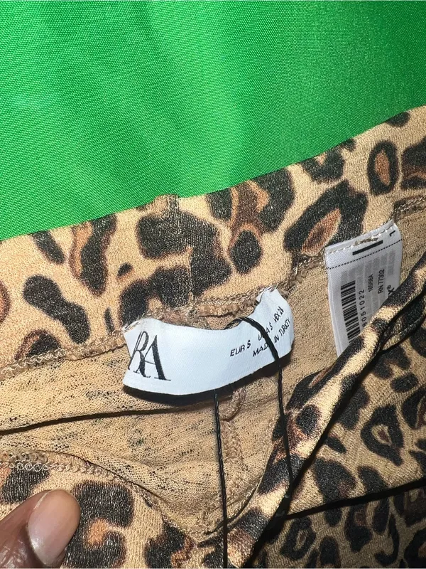 NWT Zara Leopard Print Pants Set with size Small - Image 7