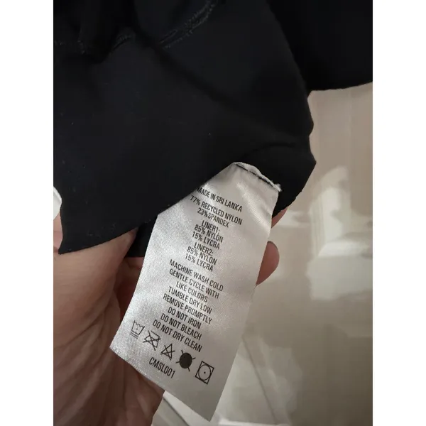 Quince Ultra-Soft‎ Performance Strappy Longline Sports Bra Black CMSL001 Size S - Image 5