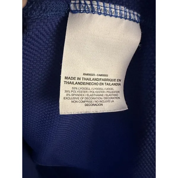 Nike Sprint Fleece Women Small Blue Running Top Long Sleeve High Neck Thumbholes - Image 3