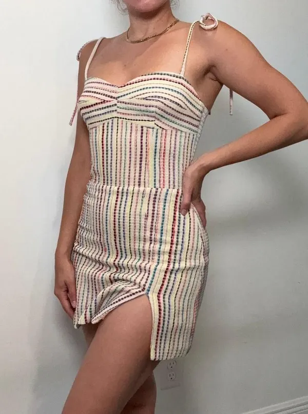 Amanda Uprichard Sample Sale Striped Sundress • Size Small - Image 8