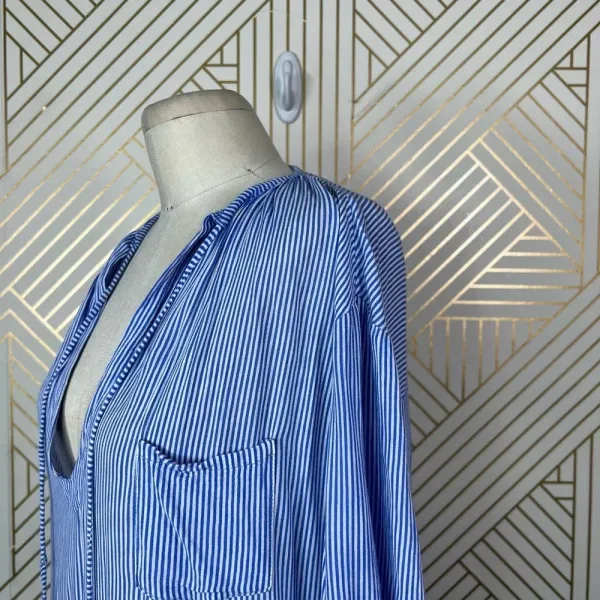 Faithfull the Brand Alice Blue Stripe‎ Tasseled Top Size US 6 - Image 7