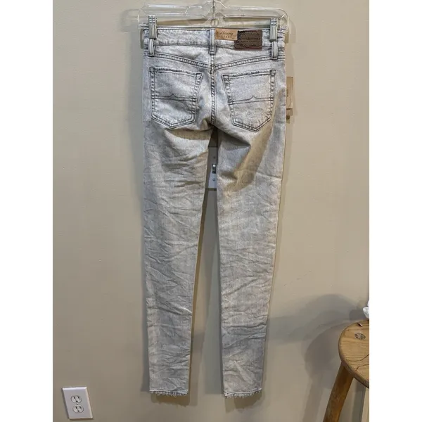 Ralph‎ Lauren Denim And Supply Gray Stone Wash Skinny Jeans Size 24 By 34 - Image 3