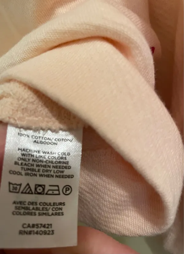 Loft Pink Red Kiss Lips Crewneck Long Sleeve Sweatshirt Sweater XL - Image 7