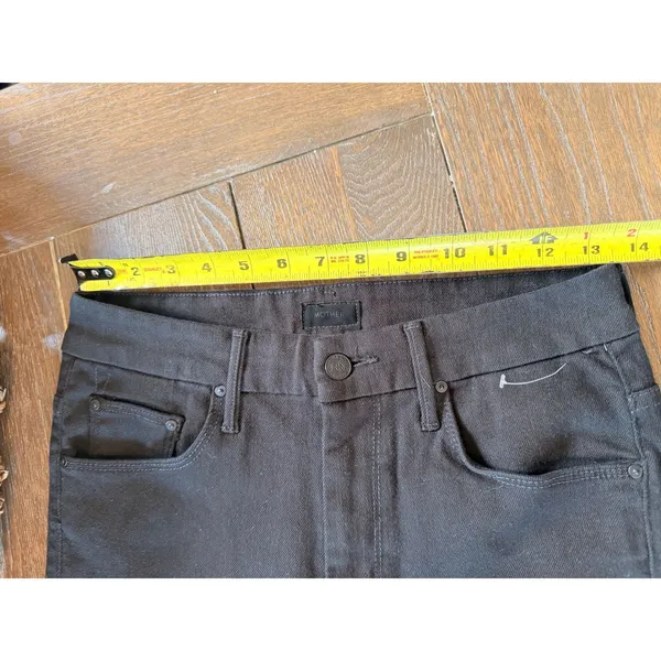 Mother High Waisted Looker Skimp Jeans Women Black Size 28 - Image 7