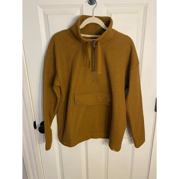 L. L Bean Women's Birchwood Brushed Waffle Anorak Size L - Image 6