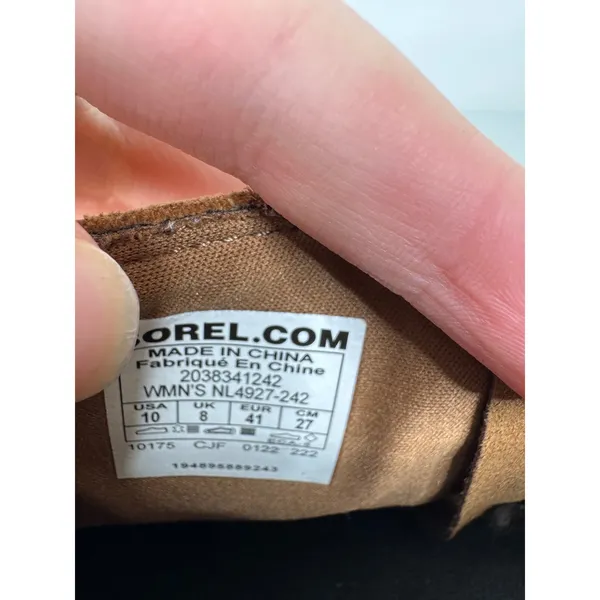 Sorel Brown Leather Wedge Ankle Boots Size‎ 10 - Image 8
