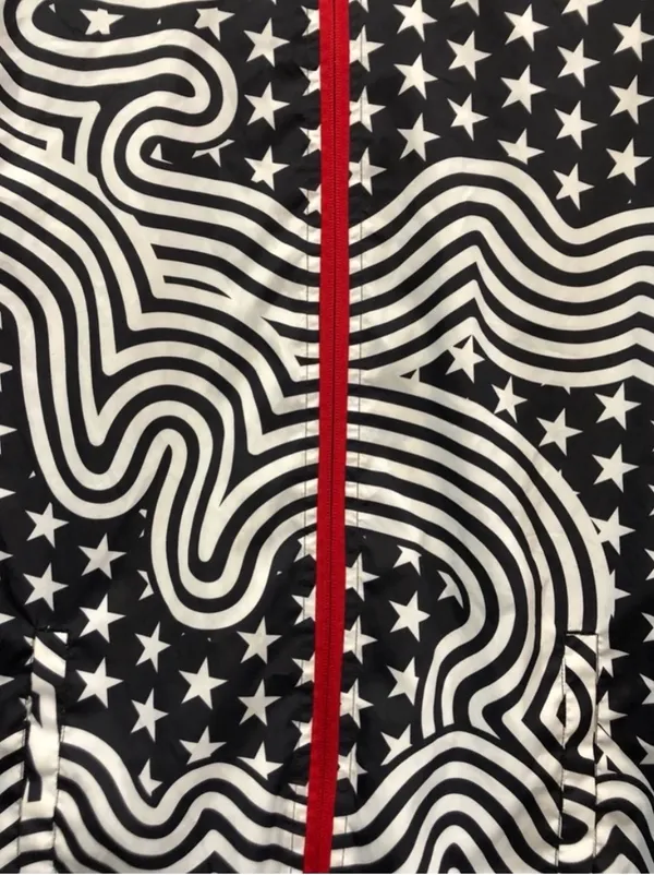 Ideology Stars & Stripes Flag Windbreaker Jacket - Image 2
