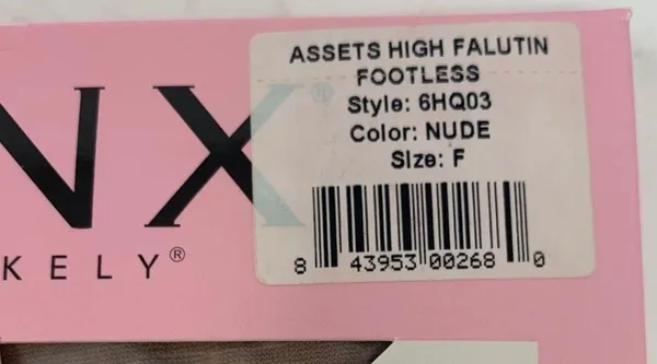 SPANX Assets High Falutin Footless Tights Beige Size F Holiday Shapewear - Image 4