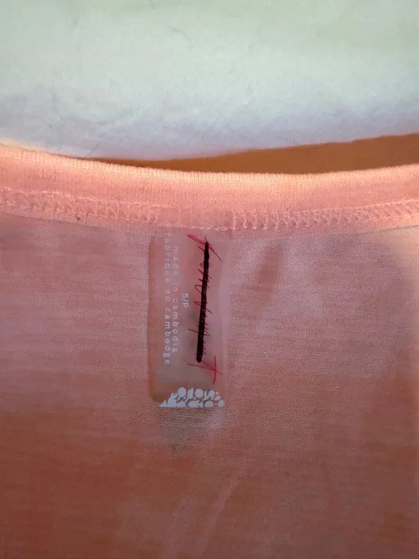 Free people orange ruched front tank - Image 3