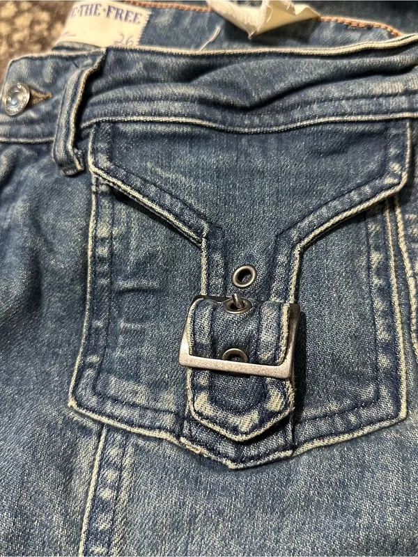 Free People We The Free NWT Women’s Size 26 Love Stone Mid Rise Bootcut Jeans - Image 8