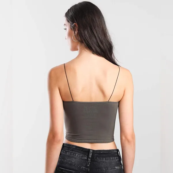 NWOT Free People Intimately Sweetheart Seamless Brami Top In Gray - Image 4