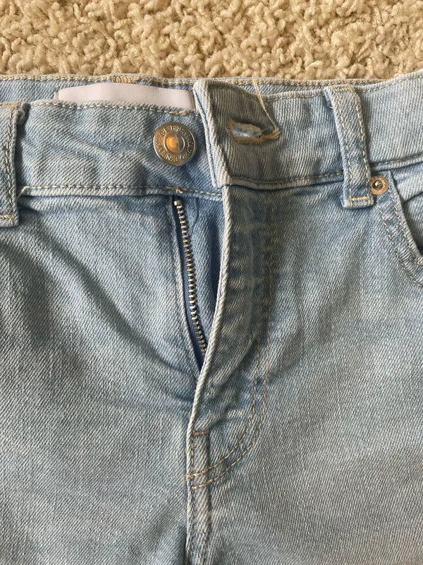 Bershka Blue Jean Shorts Size 2 / Small - Image 2
