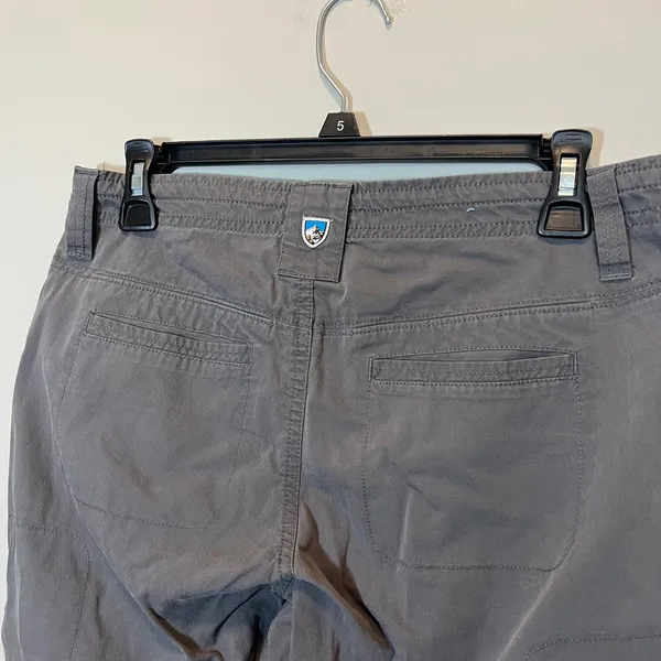 KUHL‎ Women's Charcoal Gray Hiking Pants Articulated Knee Size 4 Short - Image 7