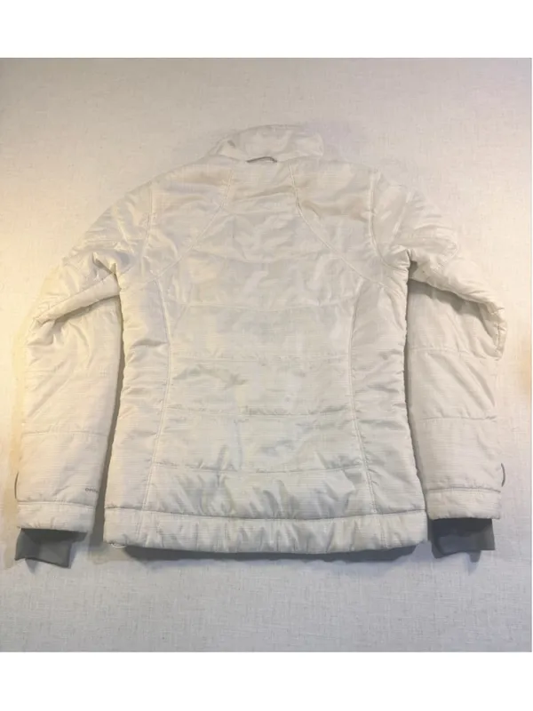 Columbia Women’s Small Omni-Heat Quilted Puffer Jacket White Plaid - Image 9