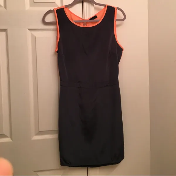Vero Moda ASOS Gray Coral Open Back Colorblock Mini Dress S - Image 3