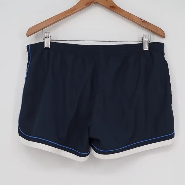 Old Navy Women's Navy Blue White Contrast Trim Dolphin Running Shorts Large - Image 5
