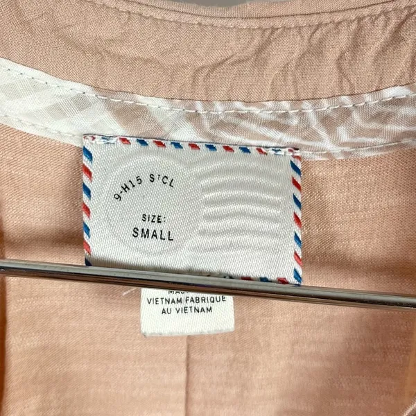 Anthropologie Postmark Small Flowy Egress Split Striped Nautical Office Tunic - Image 6