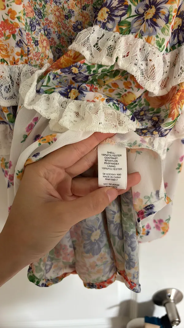 Altar'd State Floral Patchwork Mini Dress - Image 6