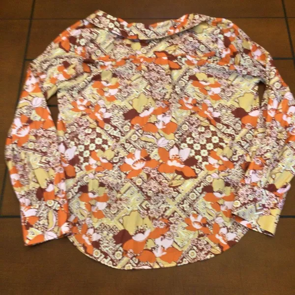 Free people floral all over print blouse medium - Image 5