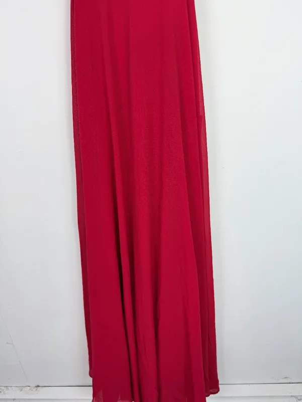NWT Lulus Strappy To Be Here Red Lace-Up Maxi Dress Size Medium M NEW - Image 5