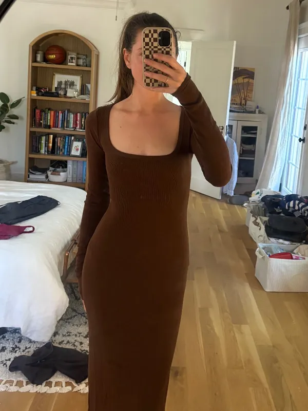 ETERNE SQUARE NECK MAXI DRESS - Image 2