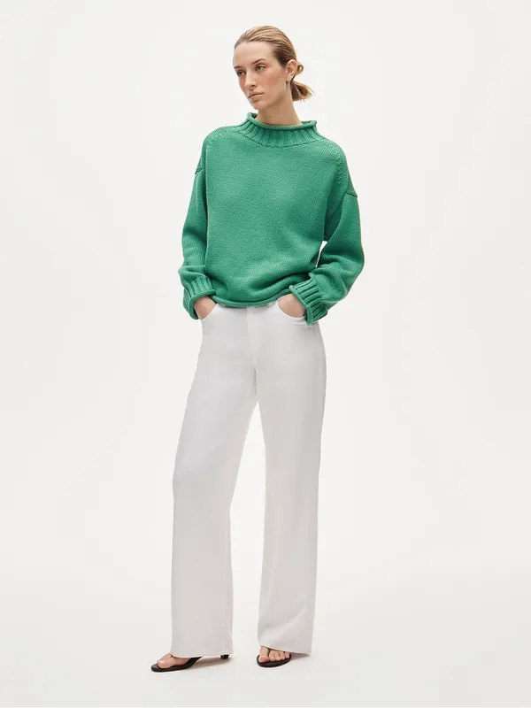 J. Crew 2025 Rollneck in Summer Yard Green Size XXS - Image 2
