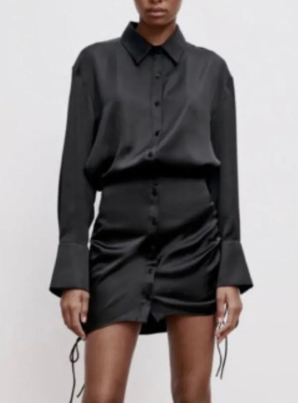 ZARA Dress Black Mini - Image 2