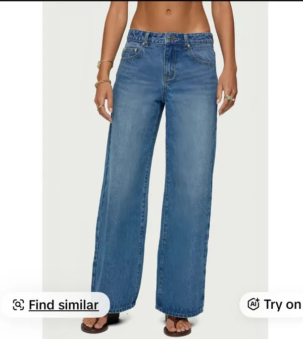Edikted Ery mid rise baggy jeans  - Image 2