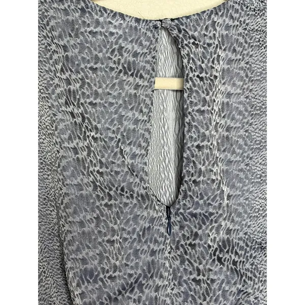 Finders Keepers Animal Print Ruched Mini Dress Blue Gray Size S - Image 9
