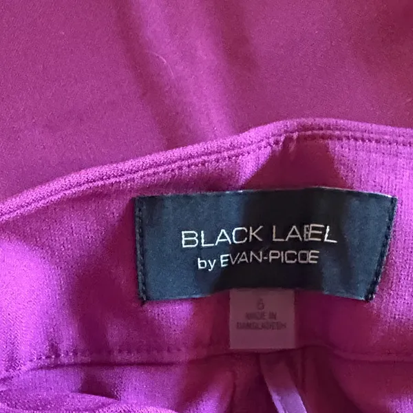 Evan Picone Black Label Vibrant Pink Straight Leg Pants - Image 10