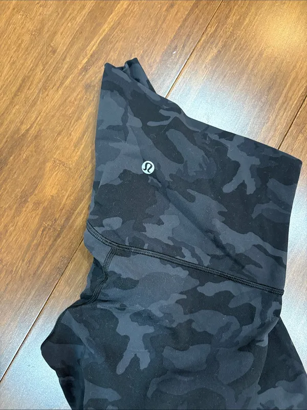 Lululemon Black camouflage leggings, 6 - Image 2