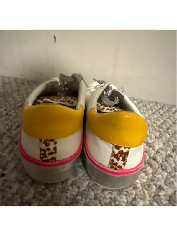 Dolce Vita Zina Multicolor Sneaker Pink White Leopard- Size 10 - Image 3