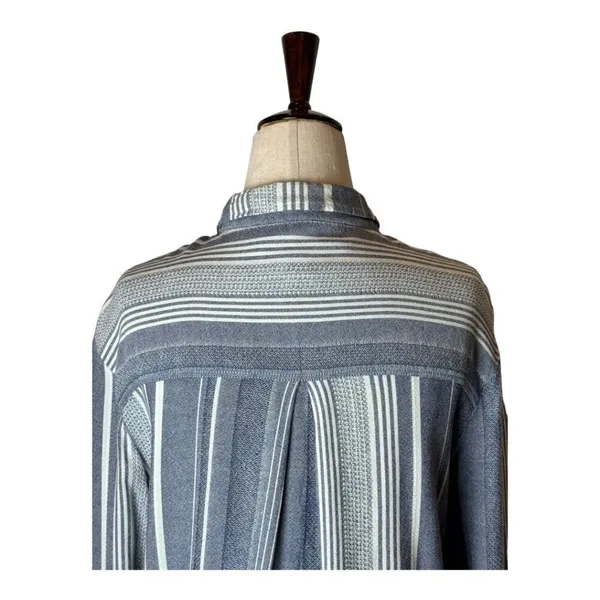 Anthropologie Maeve Shirt Women‎ Small Blue Chatham Striped Button Down Blouse - Image 8