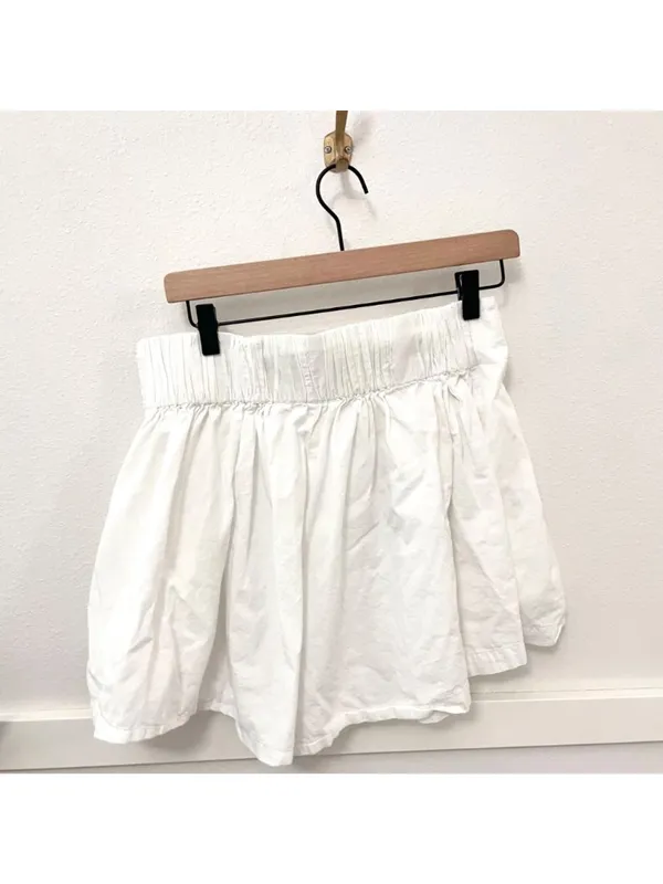 Free People Miki Short Size L White Pleated OB1323787 - Image 3