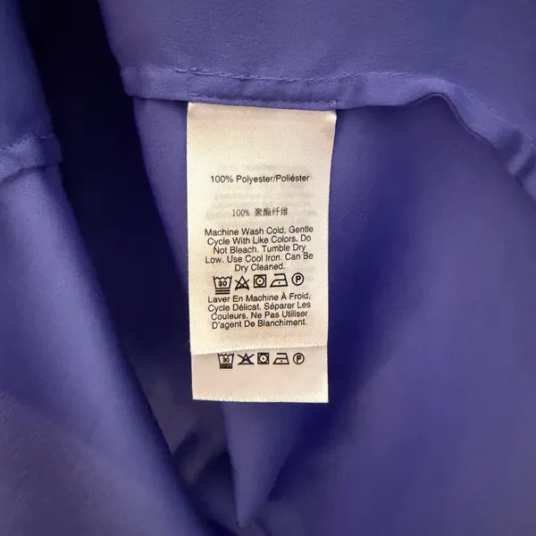 DKNY Purple Sleeveless Suit Blouse Extra Small - Image 4