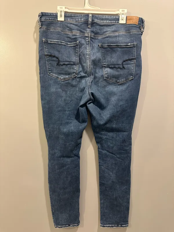 American Eagle Distressed Ne(x)t Level Stretch Super High-Rise Jeggings - Image 2