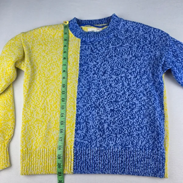 Anthropologie Chinti & Parker Colourblocked‎ Jumper Sweater Blue Yellow Small - Image 11