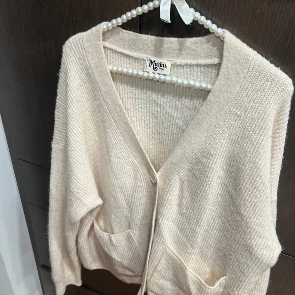 Show me your mumu cream Cardigan small - Image 2