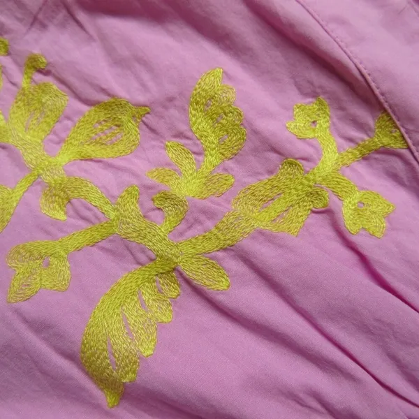 Anthropologie NWT Somerset Maxi in Pink Embroidered Edition Dress L - Image 9