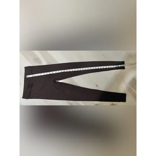 Naked Wardrobe NEW Women XS Chocolate Brown Sculpt leggings - Image 3