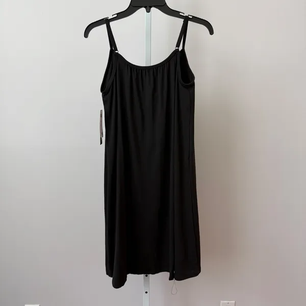 32 Degrees Clean Sporty Chic Relaxed Minimalist Athleisure Cami Dress S Black - Image 7