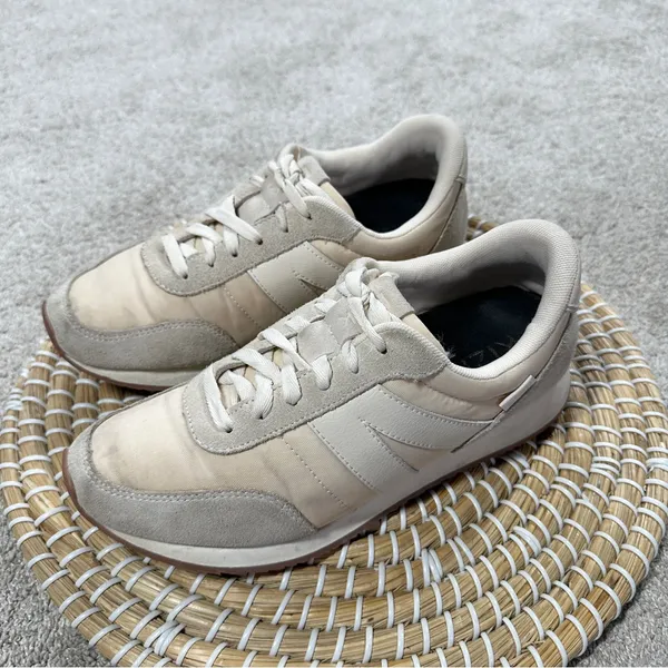 Kizik Women’s Milan Sneakers Shoes Handsfree Comfort in Bone Cream 8 - Image 4