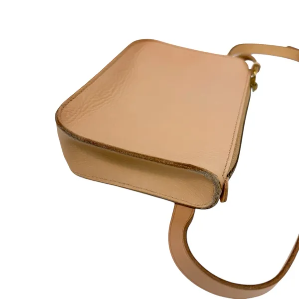 Madewell The Simple Pouch‎ Belt Bag in Linen Cream Leather - Image 7