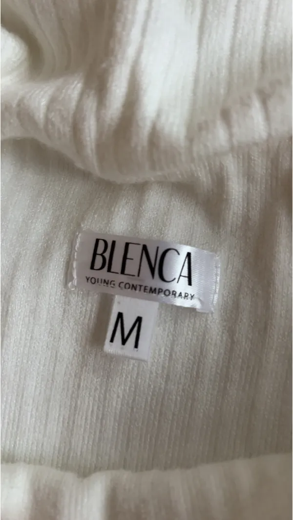 blenca off the shoulder white sweater - Image 2