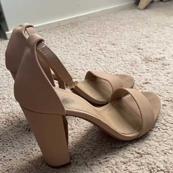 Charlotte Russe Nude Ankle Strap Heels - Image 2