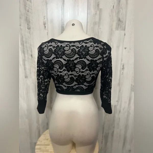 Black crop top Black Size M - Image 3
