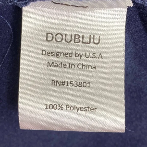 Doublju Womens Sweatshirt Size 3X NWT Navy Blue Cowl Neck Oversized Lounge Comfy - Image 8
