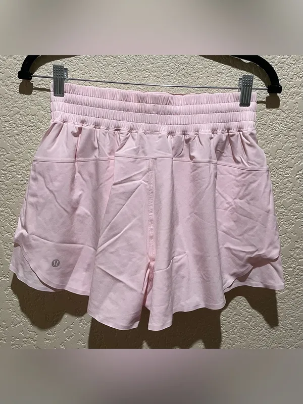 Lululemon NWT Shake It Out High Rise Run 2.5 Athletic Shorts light pink Size S - Image 5
